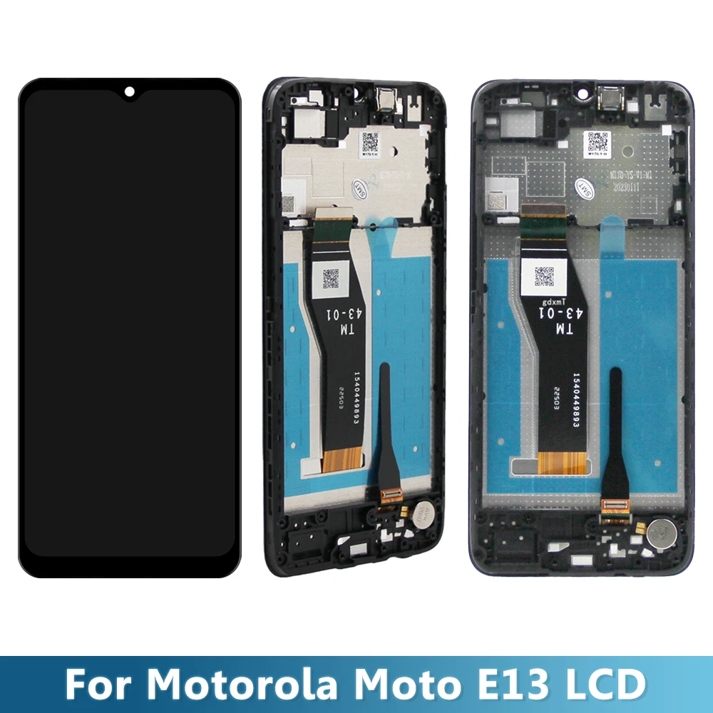 6.5“ E13 Screen, For Motorola Moto E13 LCD Display Touch Screen Digitizer Assembly Replacement For Motorola Moto E13 With Frame