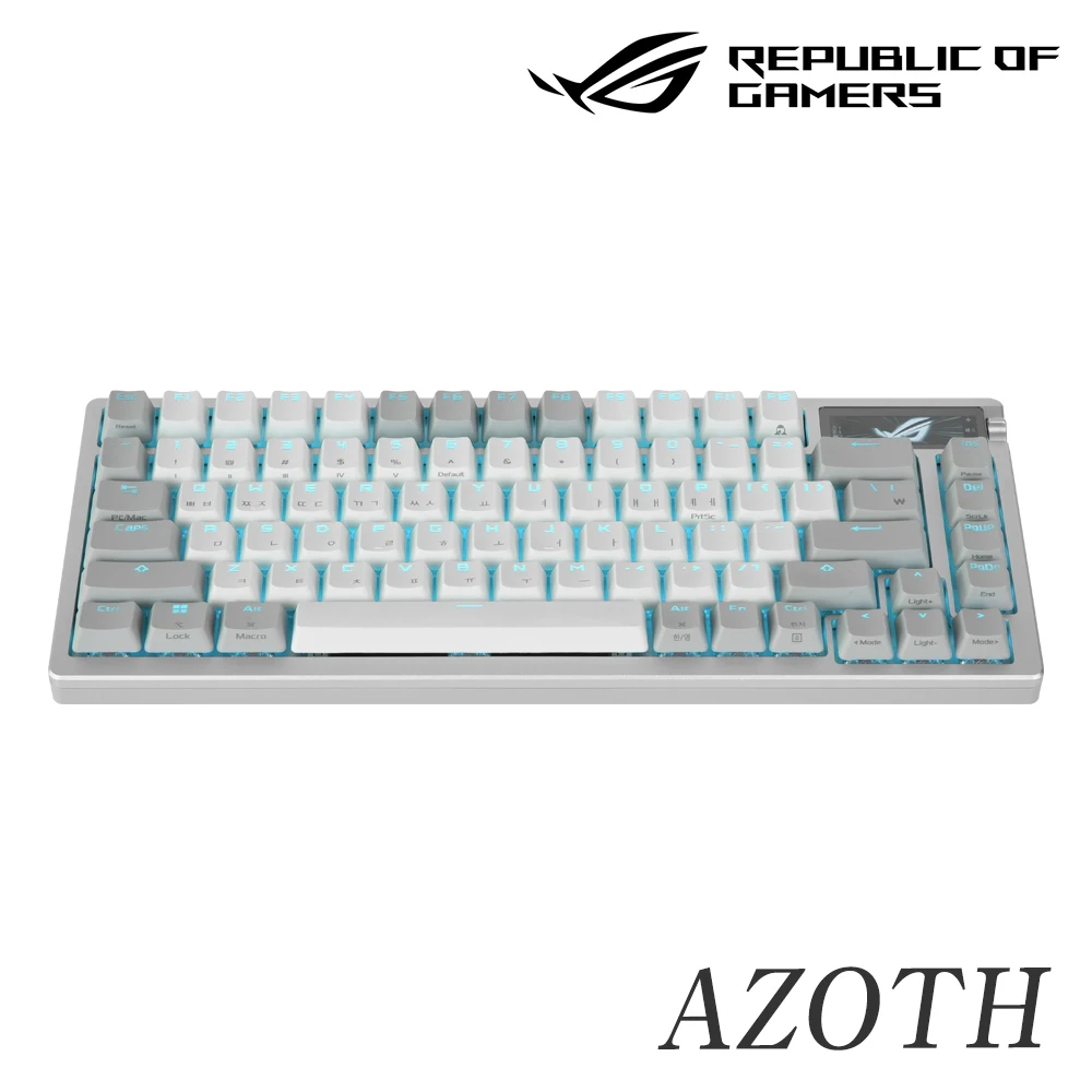 ASUS ROG AZOTH NX SNOW KR PBT Wireless Custom Gaming Keyboard White (Hangul)