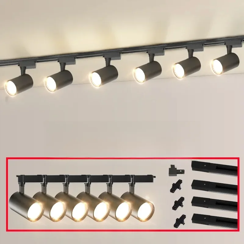 Led Track Light  Whole Set Ceiling Track Lamp LED-Schienen licht ganze Set Deckens chien lampe 220V