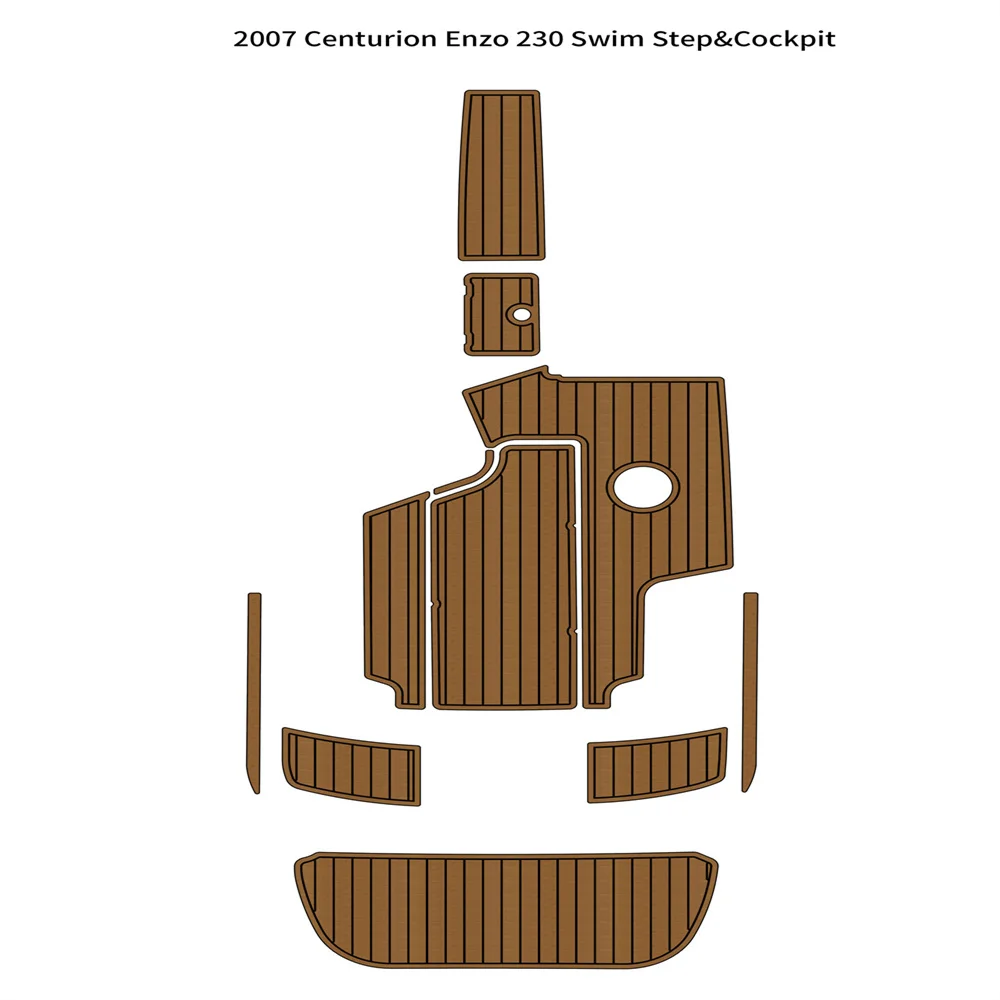 

Boat EVA Faux Teak Decking Floor Compatible with 2007 Centurion Enzo 230 Swim Platform Cockpit Pad Boat EVA Teak Deck Floor Pad