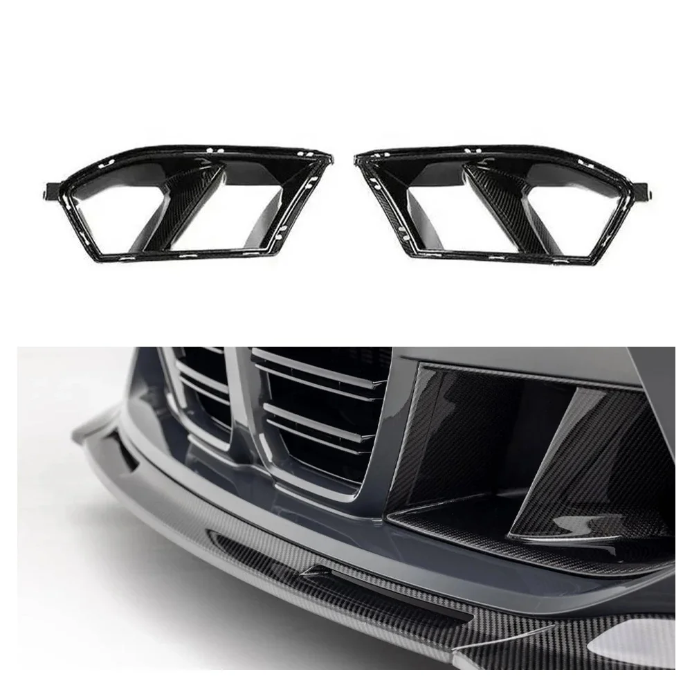 Voor BMW M3 M4 G80 G82 2021 + Echte Droge Koolstofvezel Voorbumper Luchtkanalen Body Kits Auto Accessoires Auto-onderdelen Aanpasbaar - afbeelding 2