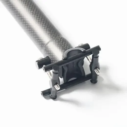 AliExpress QILEFU Folded bike matt 3K full carbon fibre Folding bicycle seatpost carbon cover integratived 31.8/33.9/34.9*580mm Newest