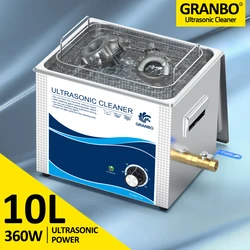 10L Ultrasonic Cleaner 360W Power Ultrasound Transducer Bath 40KHz High Frequency Sensor Auto Parts Lab Instruments Lp PCB