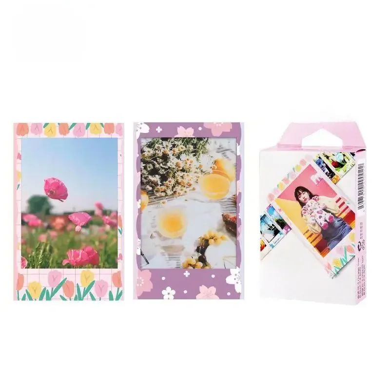 10 arkuszy Fujifilm Instax Mini 11 8 9 kwiatowy paleta kolorów Fuji natychmiastowy papier fotograficzny dla 70 7s 50s 90 25 udostępnia SP-1 aparat — zdjęcie produktu 6