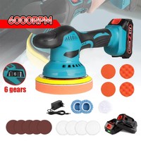 Polishing Machine For Car 21V Cordless Polisher 6 Gears 380W Automotive Electric Waxing Repairing Wireless Sander Polish Tools