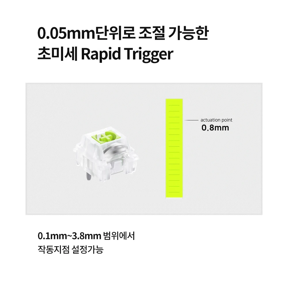 [لوحة ماوس مجانية] لوحة مفاتيح ألعاب بمفتاح مغناطيسي مغناطيسي من Hansung Computer مزدوج 8K حامل حشية الزناد السريع