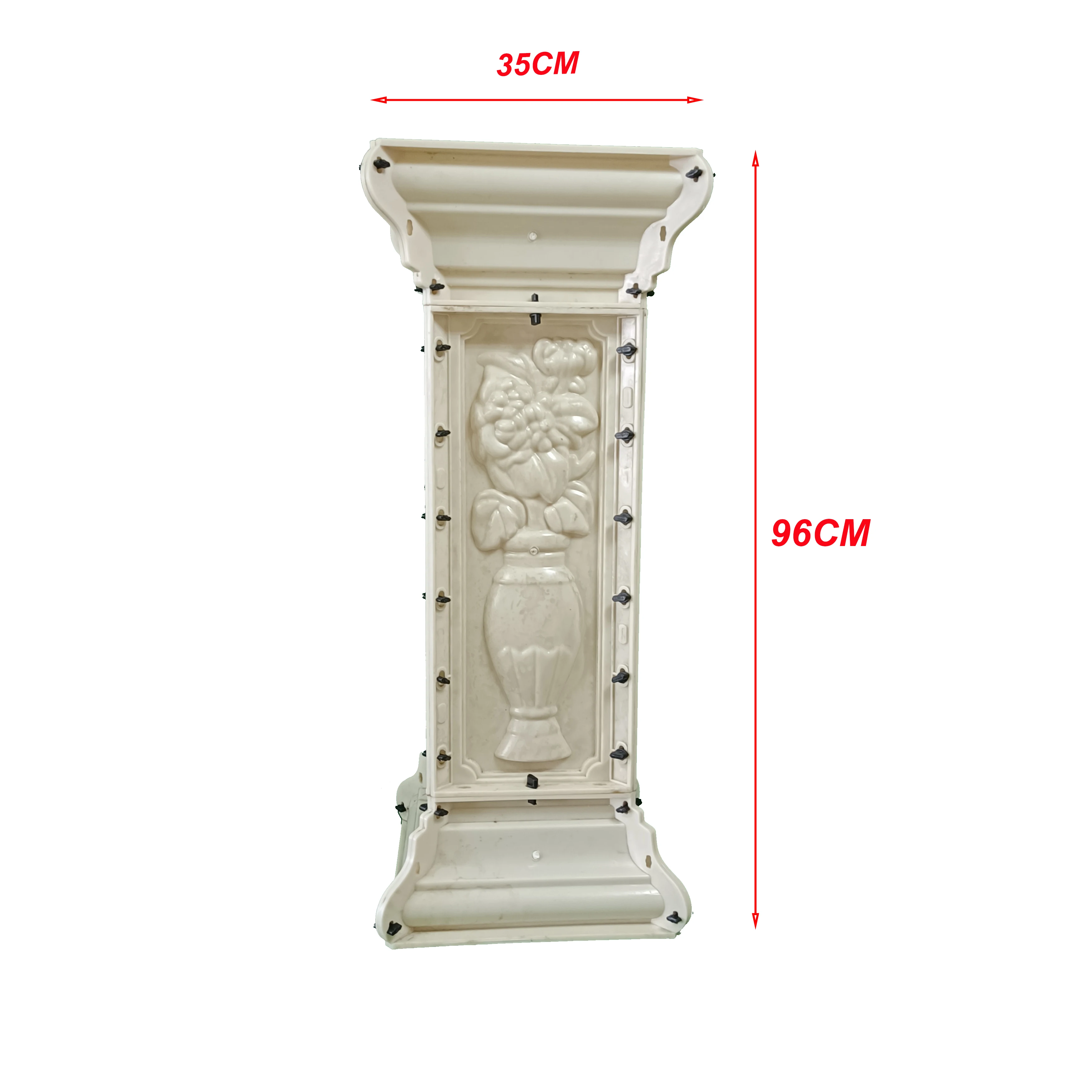 96*22cm Plastic Molds Concrete Pedestal Baluster side Pillar post Reazone ABS high quality