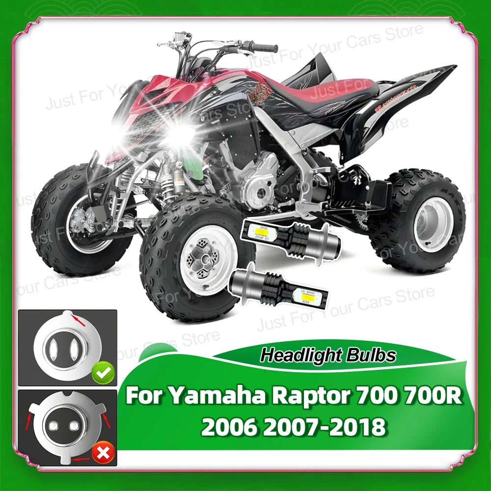 2 фары белые светодиодные лампы 6000K мощностью 90 Вт H6 для Yamaha Raptor 700 700R 2006 2007 2008 2009 2010 2011 2012-2018