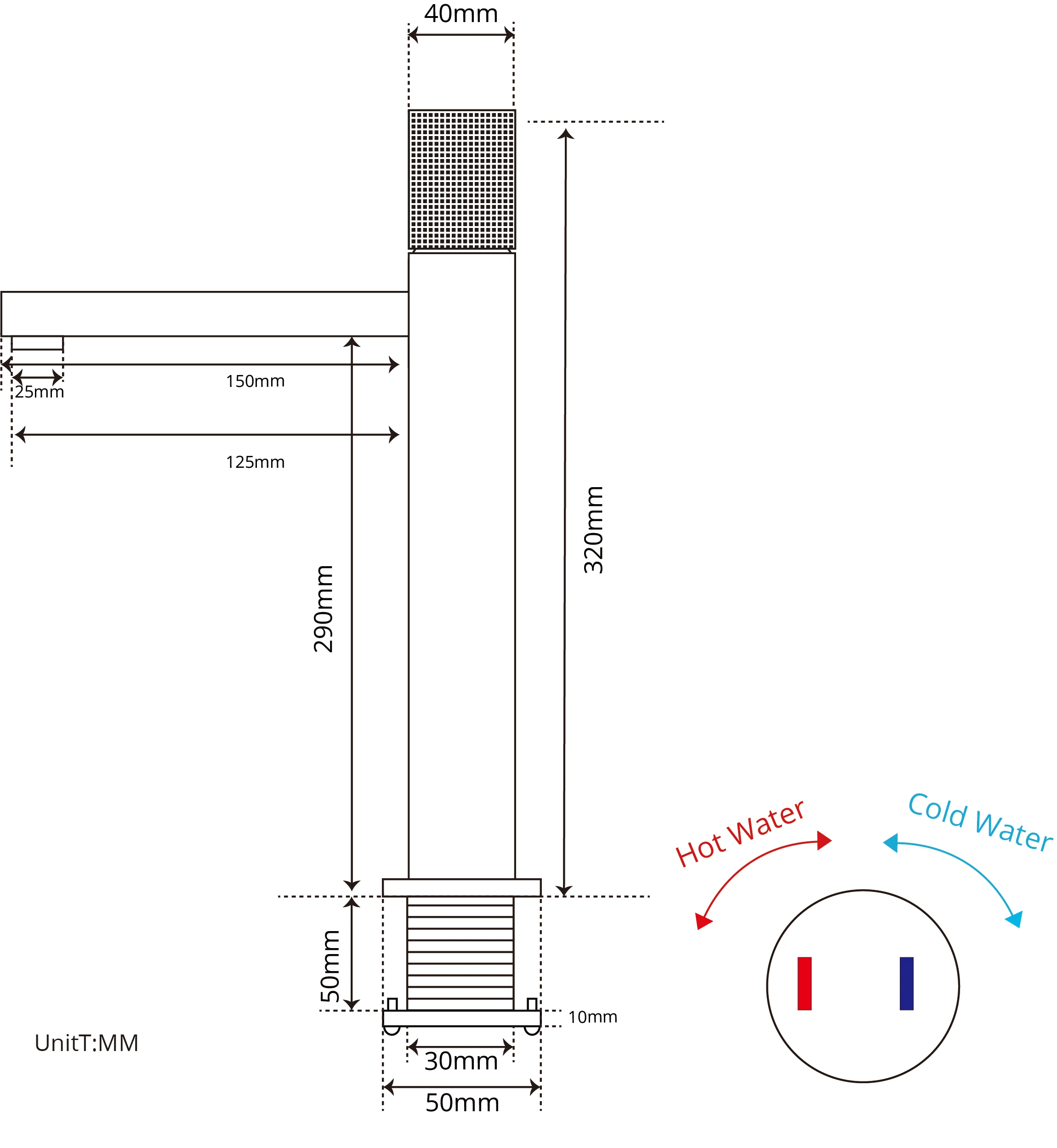 Imagem -05 - Smesiteli-torneira de Pia de Banheiro com Núcleo de Cerâmica Jamais Ferrugem Fria e Quente Alça Única Pulverizador