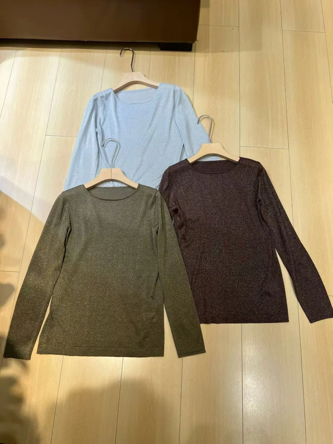 

Elegant casual women's solid color long sleeve cashmere jumper