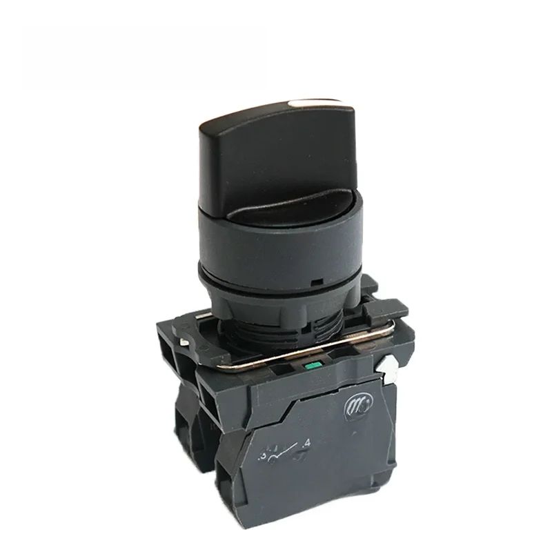 Bouton en plastique XB5 2 vitesses 3 positions, 1 pièce, sélecteur de réinitialisation autobloquant NC sans poignée Standard, bouton-poussoir 22mm AD33 AD21 ZB5