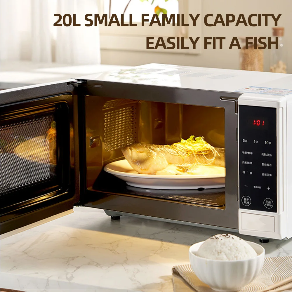 20L micro -crystal panel microwave oven，household multi -function fully automatic microwave oven