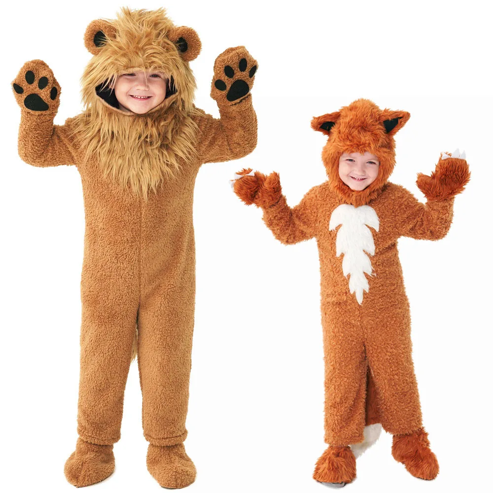 

Fox Lion Costume for Kids Boys Fancy Dress Costume Animal Proformance Cosplay for Toddlers