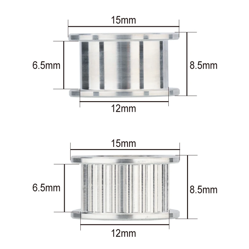 Mellow 1Pcs 20T 8.5MM Height GT2 Idler 20 Tooth Wheel Bore 5mm For High Matching Low Vibration Gates 6MM 2GT Timing Belt