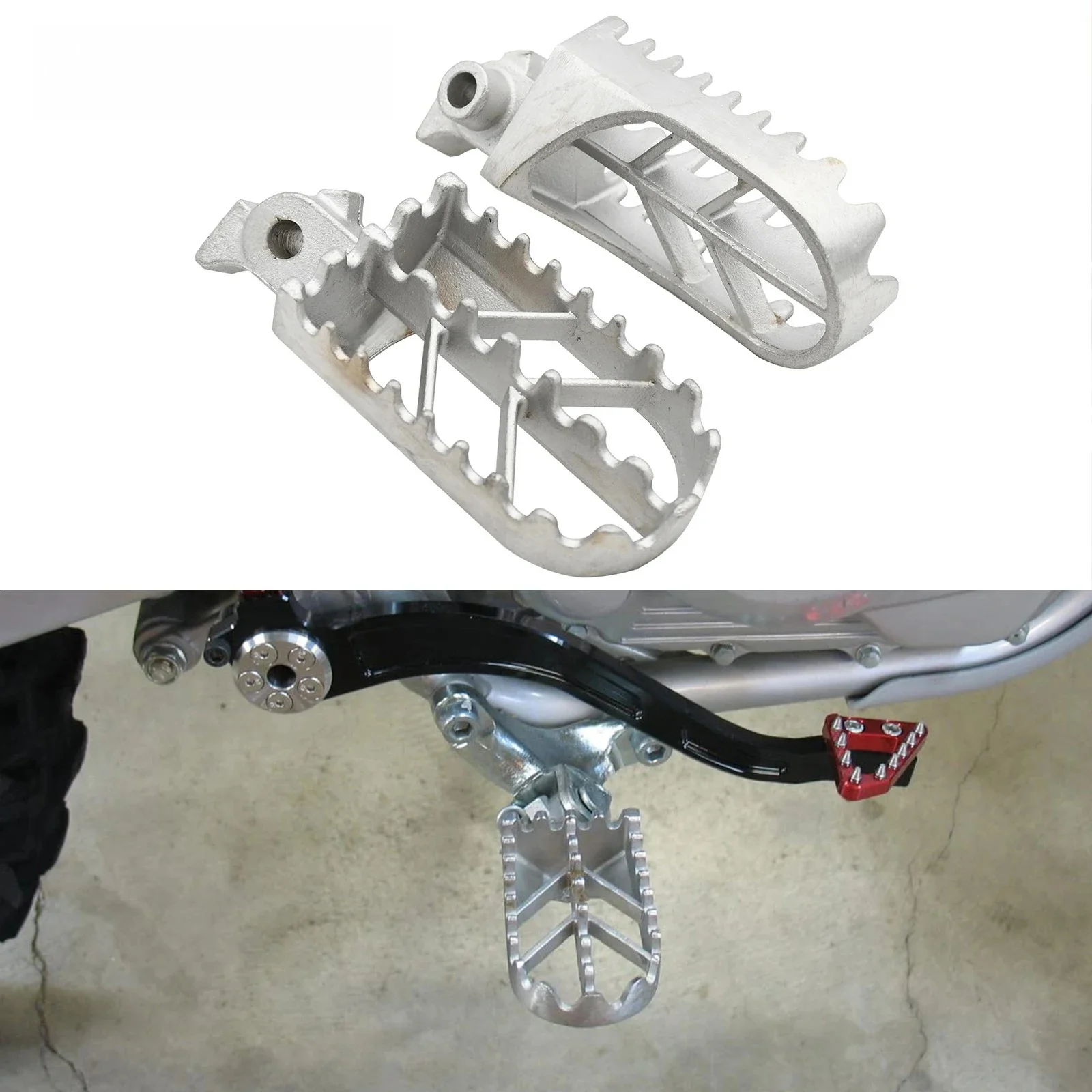 AliExpress Stainless Steel Motorcycle Foot Peg Rest Pedal Footpegs For Honda CRF50 XR50 XRF70 CRF70 CRF100F Motocross Dirt Bike Universal