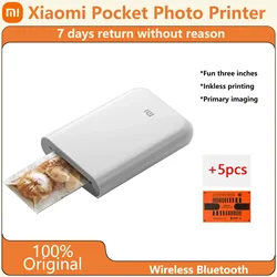 Original Xiaomi Mini Photo Printer/Print Photo Paper Inkless Technology Multifunctional AR Video Printing Bluetooth Portable