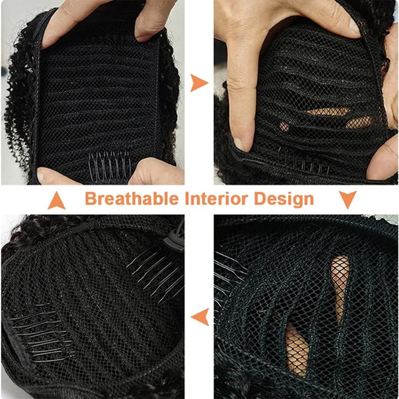 Body Wave Human Hair Drawstring Ponytail Clip In Brazilian Remy Hair Ponytail Natural Color Heat Resistant Ponytail For Women