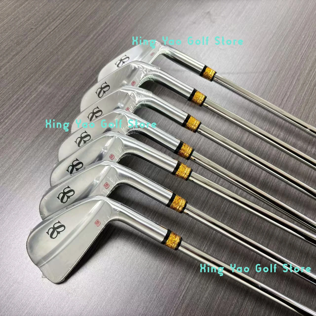 

Men's Golf Clubs silvery AS-1 Golf Irons fourth generation 7pcs 4-9P R/S/SR Flex Steel/Graphite Shaft