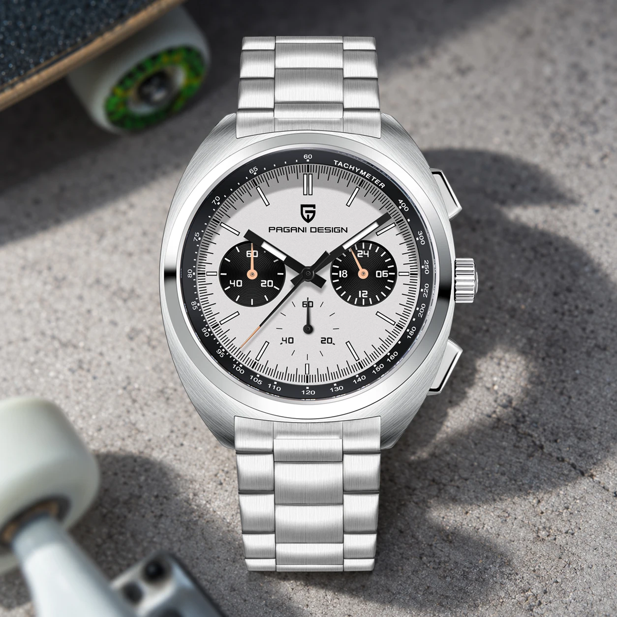 2026 Nuovo Orologio da Polso Cronografo Sportivo da Uomo PAGANI DESIGN Orologio al Quarzo di Lusso per Uomo Movimento Giapponese VK63 Luminoso Impermeabile Confezione Regalo Spedizione Locale