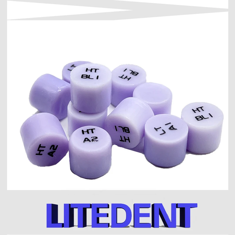 LITE DENT 5 штук Dental Lab HT или LT E.max прессованный стеклянный керамический слиток