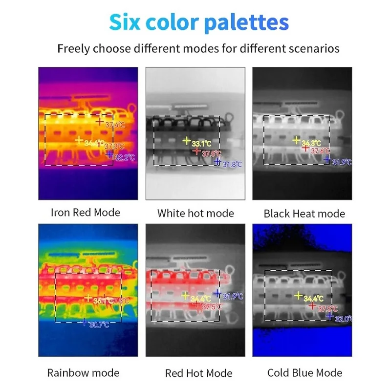 TOOLTOP 256*192 Infrared Mobile Thermal Imager for Android Phone Type-C -15℃ - 600℃ PCB Circuit Repair IP65 Thermographic Camera