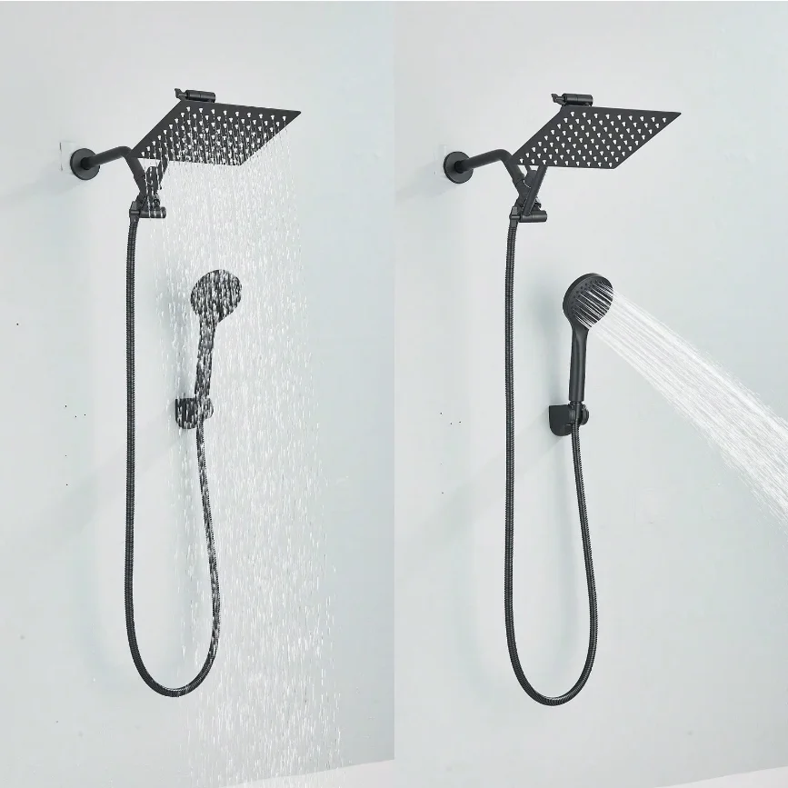 رأس دش مع رشاش يدوي، مجموعة رأ - مراجعة High Pressure Shower Head Handheld وسعره