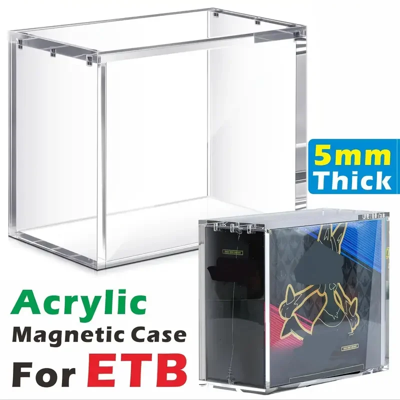 Acrylic Stackable Display Box Suitable for Elite Trainers Compatible with ETB High-quality Rectangular Storage Box