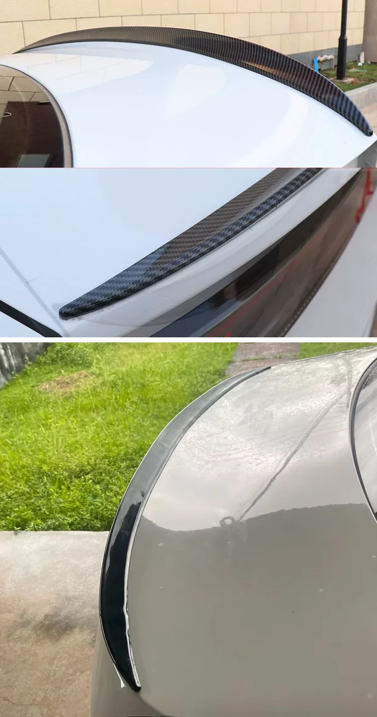 Für BMW Zubehör 3er Serie E90 E91 E30 E36 E46 F30 F31 G20 M3 Auto Heckklappenspoiler Flügel Lippe Hochglanz Schwarz – Detail 2