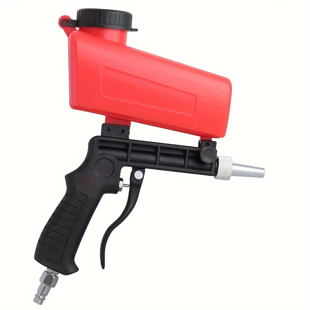 

90psi Portable Gravity Sandblasting Gun Pneumatic Rust Removal Device Small Adjustable Pneumatic Sandblasting Machine