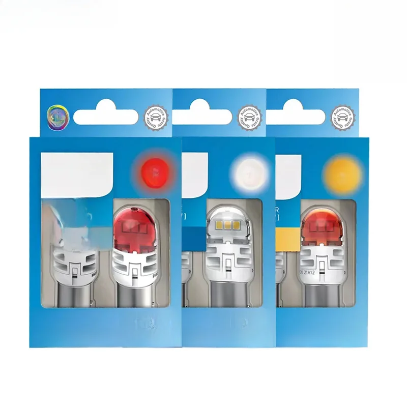 Philips LED P21/5W 1157 S25 Ultinon Pro6000 Two Contacts Red White Amber Auto Turn Signal Stop Lamps No Flash Error Free 11499