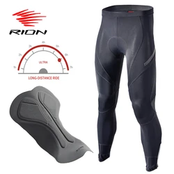 RION Cycling Pants Men MTB Pants Long Distance 3D Pad Tights Bike Wear Quick Dry Mountain Bike Mens Tights Bicycle Clothing