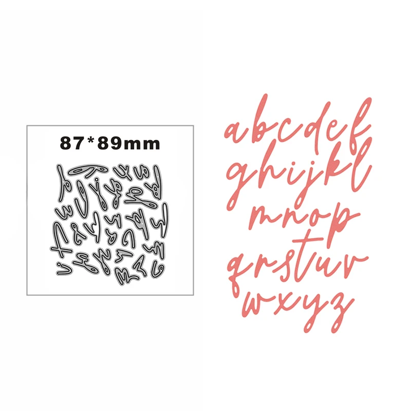 New Embellished Text And Pictures Craft Embossing Mold 2022 Metal Cutting Dies for DIY Decorative Scrapbooking Album Card Making