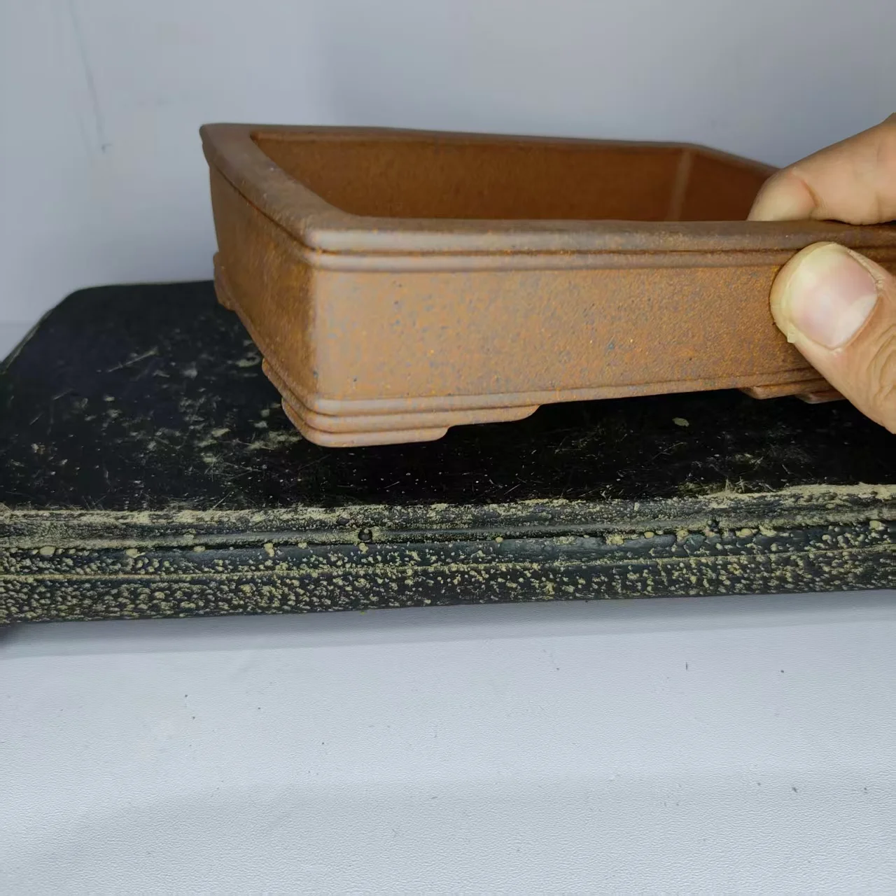 

Пятистрочный дизайн 2026 Новый роскошный золотой неглазированный горшок для бонсай