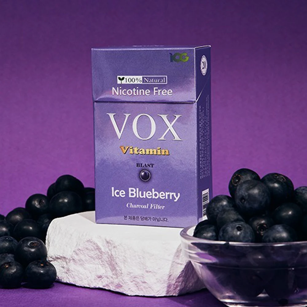 Voxnico Zero Municotin Herb Cigarette Year-end Blueberries Non-smoking Cigarette Smoking Cessation Pipe Vitamin Cigarette Smoking Supplement Smoking Supplies