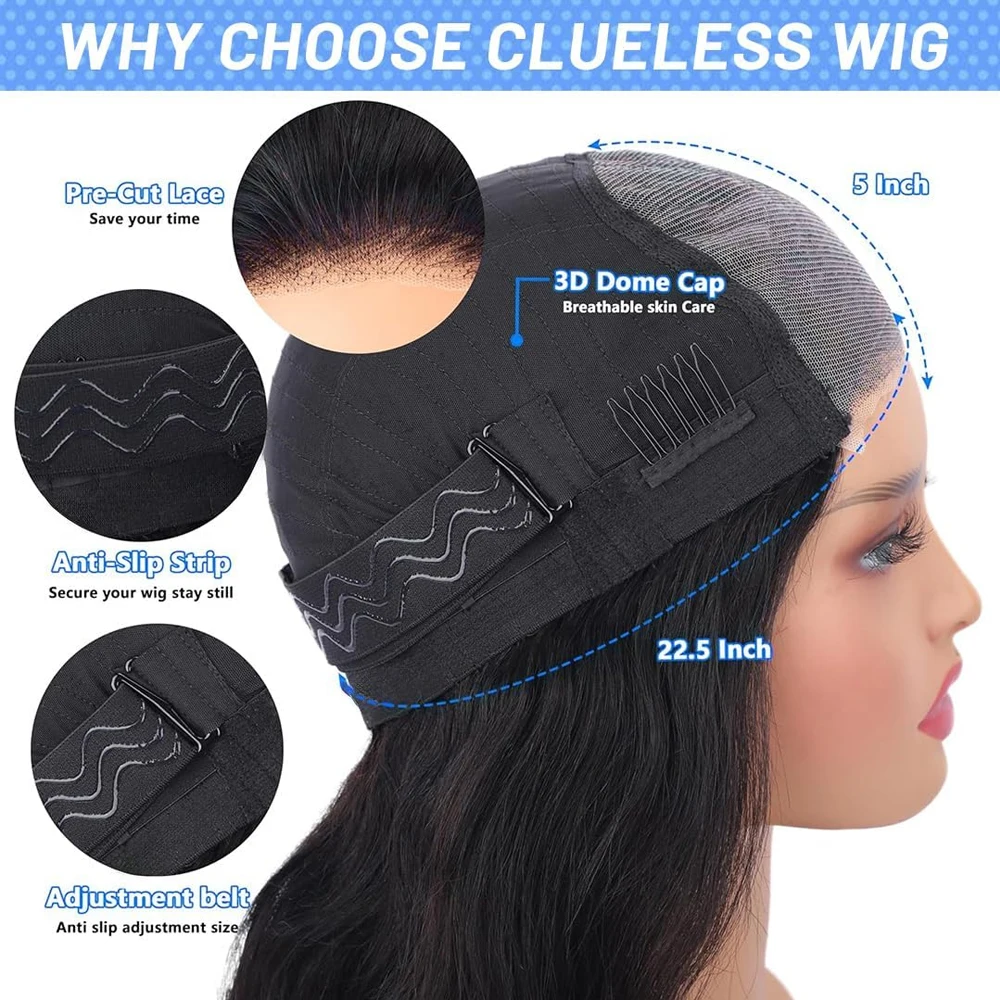 40 42 Inch Bone Straight Human Hair Wigs 13x4 13x6 HD Lace Frontal Wigs