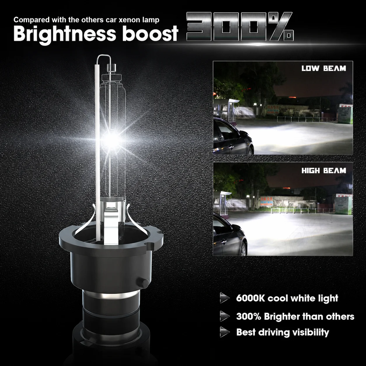 2x New D4S Xenon HID Headlight Bulbs 6000K For Lexus Toyota 42402 66440 set