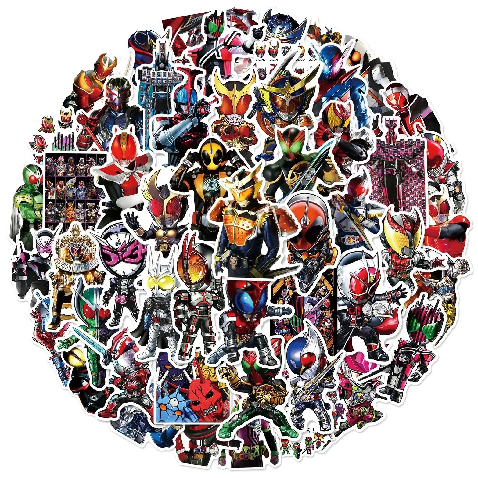 AliExpress MINISO 10/30/50PCS KAMEN RIDER GAVV Stickers Funny Aniamtion Sticker Cartoon Kids Toys Luggage Laptop Phone Guitar Car Bike Decals Toy