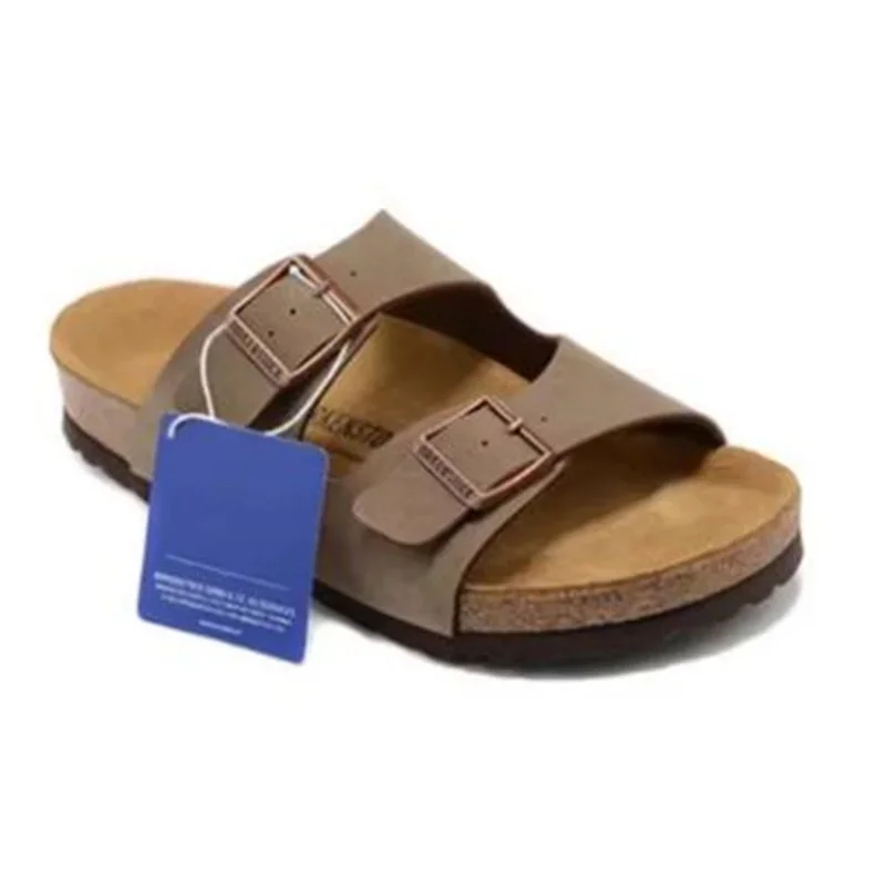 Chanclas de corcho Birksk Unisex de diseñador de lujo para mujer, pareja, ropa de verano Vintage, zapatillas Muller, sandalias de playa informales de moda
