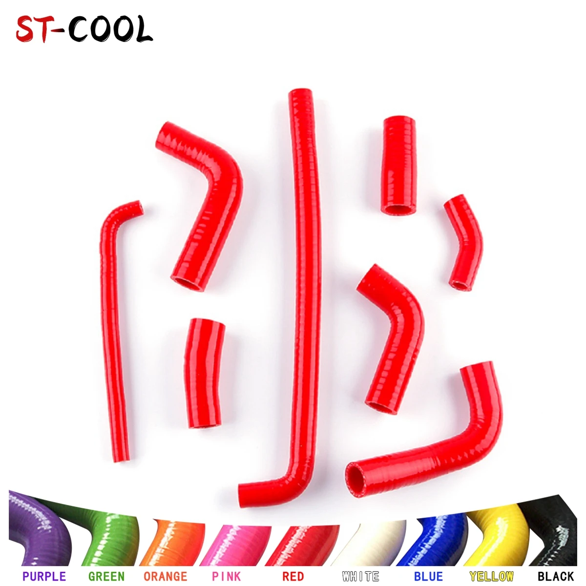 For 2008-2012 Kawasaki Ninja 250 R EX250F EX 250 F Radiator Hoses 2009 2010 2011 Silicone Tubes Kit Piping 8Pcs 11 Colors