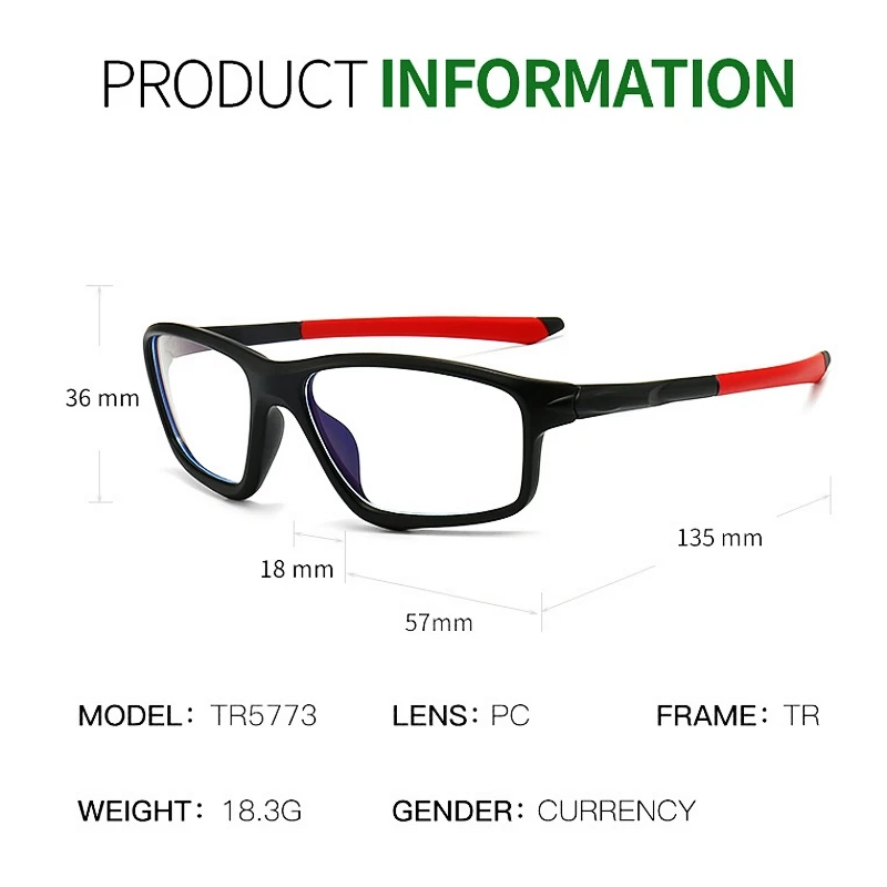 YIMARUILI-Gafas de ciclismo ultraligeras para hombre y mujer, lentes flexibles TR90 de seguridad con prescripción óptica, TR5773