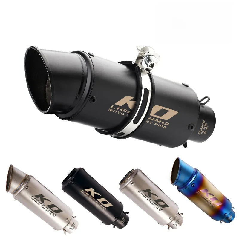 AliExpress KOBMOEMP 38-51MM Universal Motorcycle Racing Dirt Bike ATV Exhaust Muffler Tail Pipe Removable DB Killer Escape Slip On Modified System