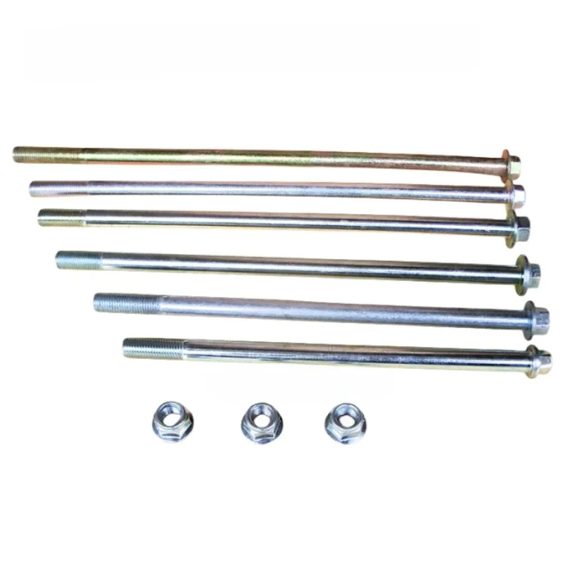 AliExpress M10x200mm/210mm/220mm/230mm/240mm/250mm/260mm/280mm Wheel Axle Bolt 10mm Metal Stud Hardware for Motorcycle E-Bike Scooter ATV