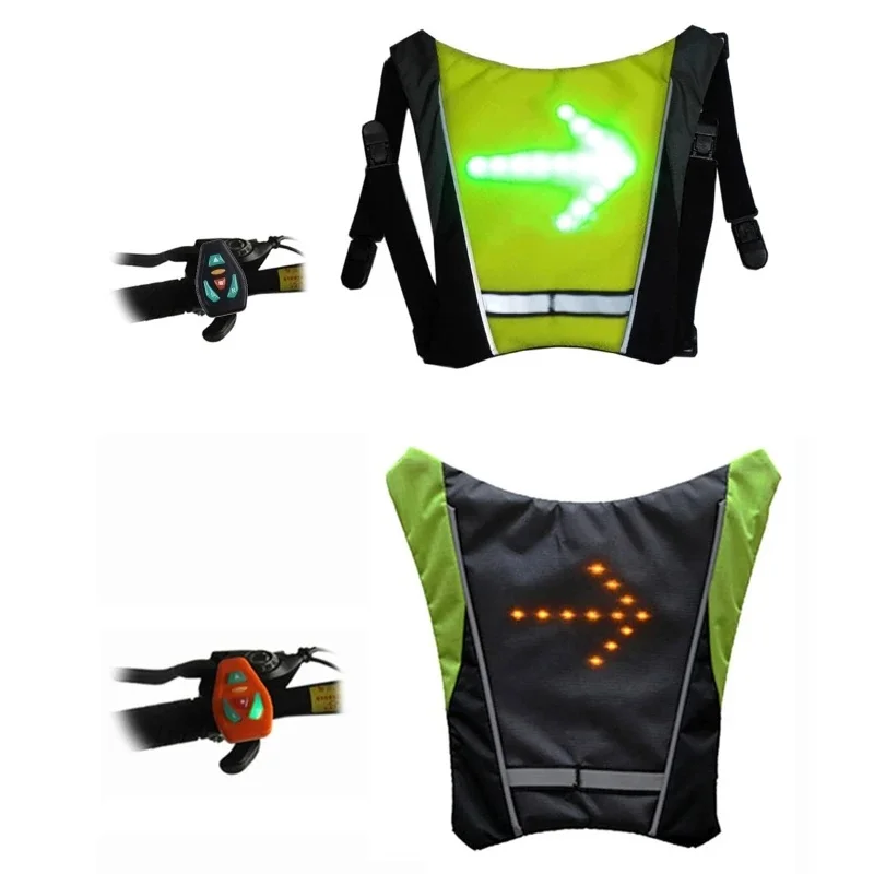 AliExpress DUUTI LED Turn Vest Reflective Vest with Direction Remote Control Turning Lights Waterproof USB DropShipping