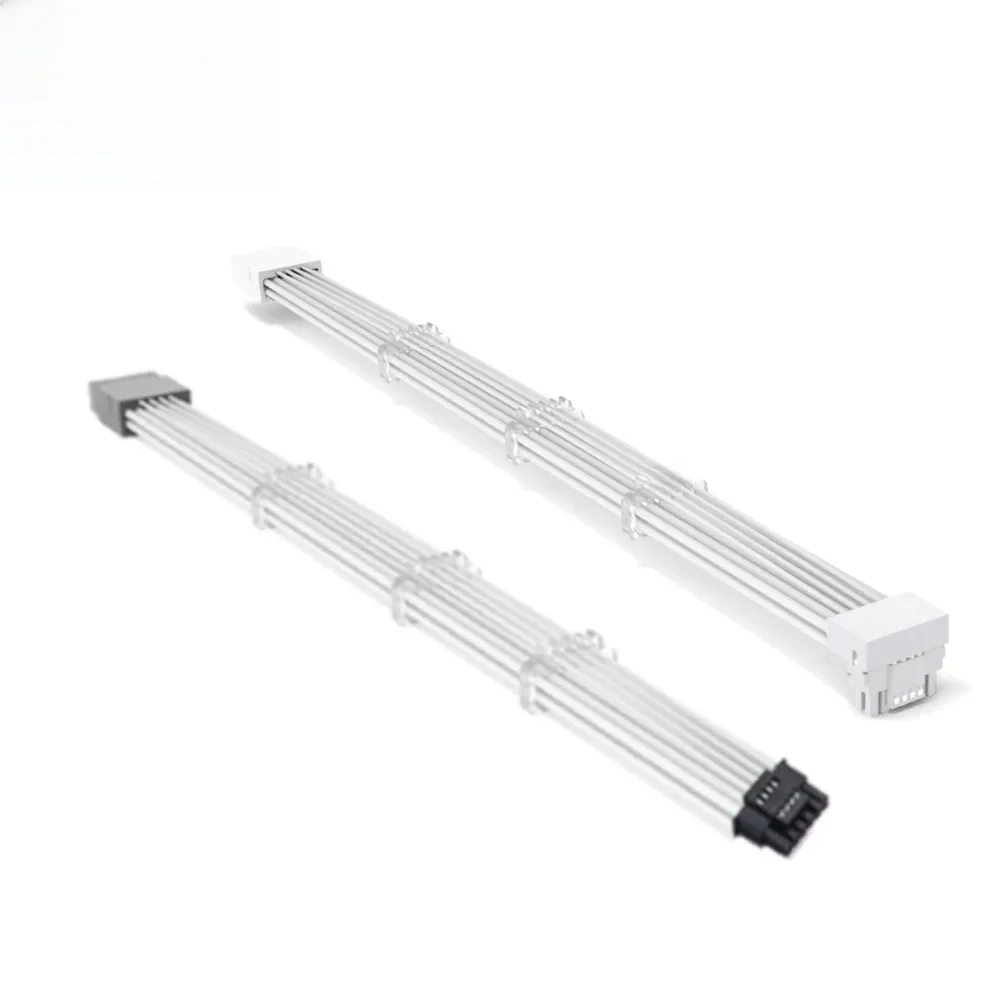 Czarno-biały przedłużacz 600W 12VHPWR męski na żeński 16-pinowy grzebień do RTX4080 4090Ti 5.0 12+4-pinowy 16-pinowy kabel adaptera PCIE 5.0 — zdjęcie produktu 7