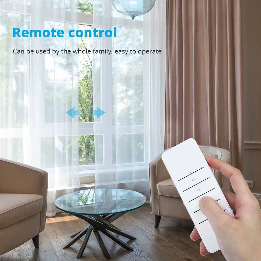 Zemismart Tuya Zigbee 3.0 Smart Electric Curtain Motor with Remote Control Alexa Google Home Timer Automatic Curtain System