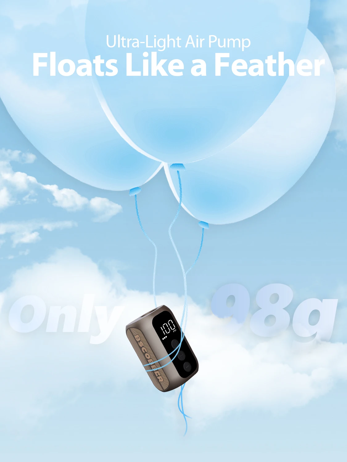 AliExpress BSCOBBER A5mini Portable Air Pump Portable Rechargeable Wireless Bicycle Accessories Tire Inflator  100PSI High Pressure