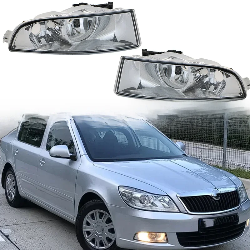 Zespół świateł przeciwmgielnych bez żarówek do Skody Octavia A5 A6 MK2 FL 2009-2013 Zderzak przedni Światło przeciwmgielne 1Z0941701C 1Z0941702C — zdjęcie 2