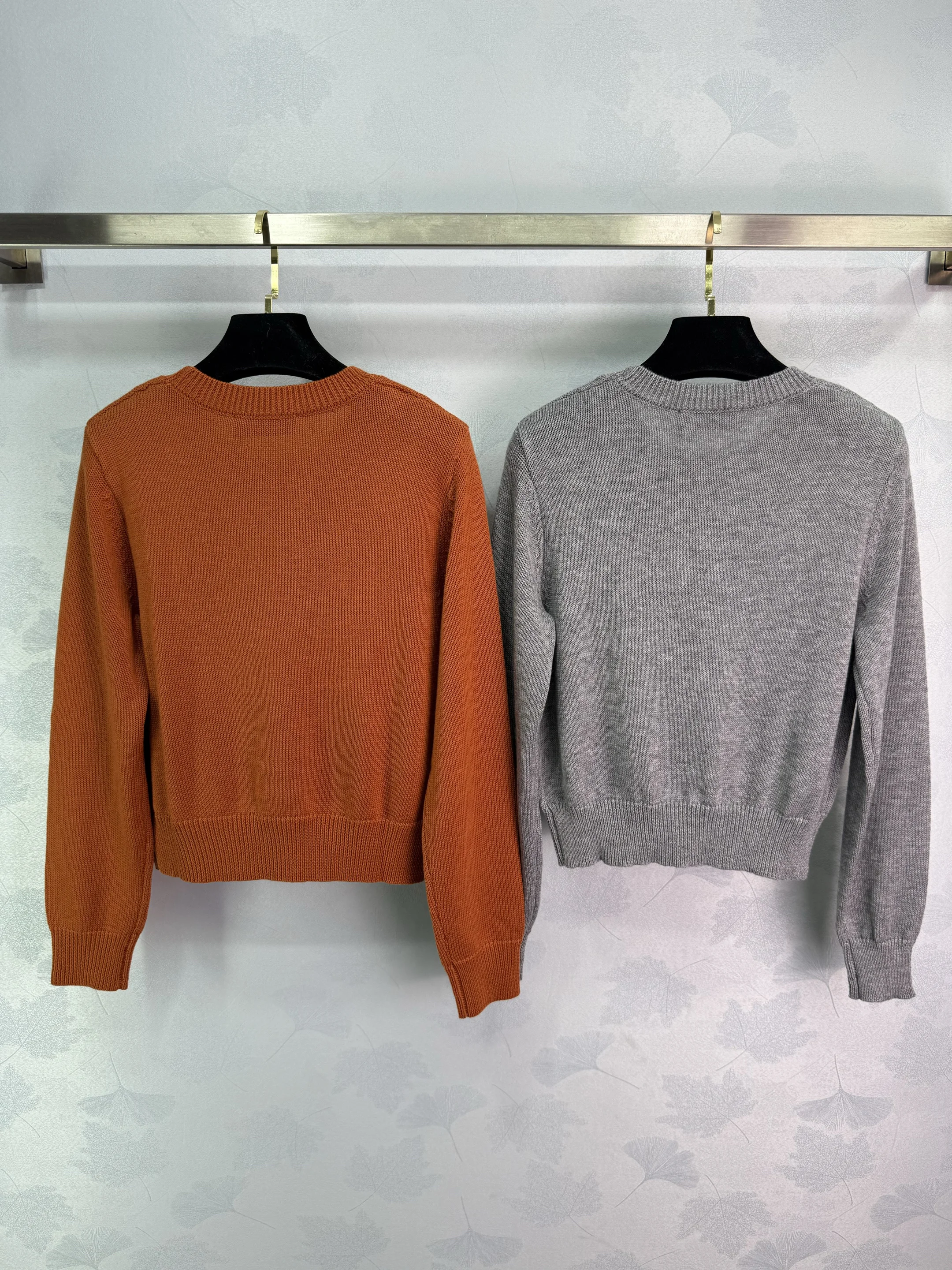 

25 Autumn/Winter New Women's Versatile Fashion Hoodie Round Neck Style Knitted Casual Sweater