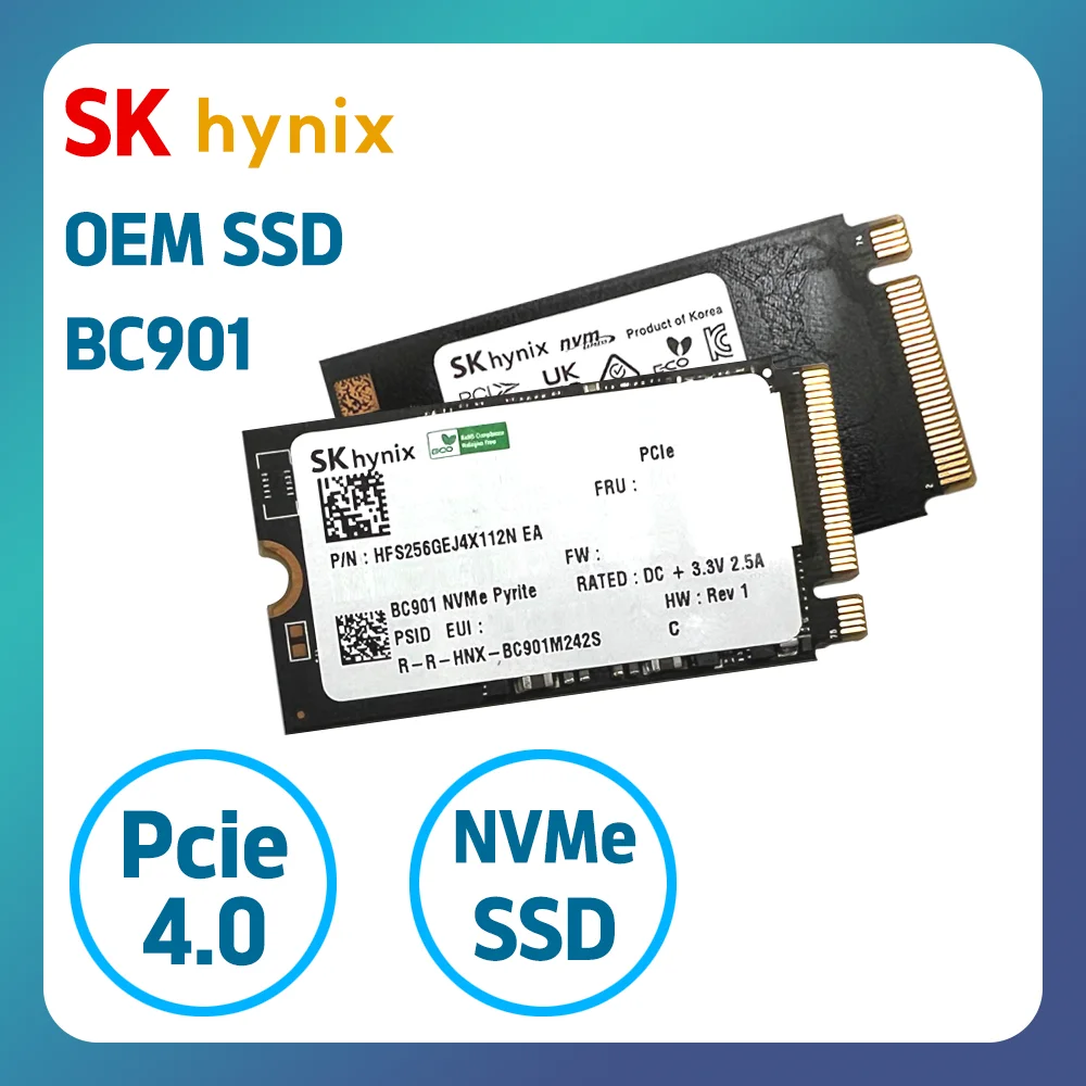 [SCNC] SK Hynix PCIe 4.0 M.2 NVMe SSD BC901 256GB 2242