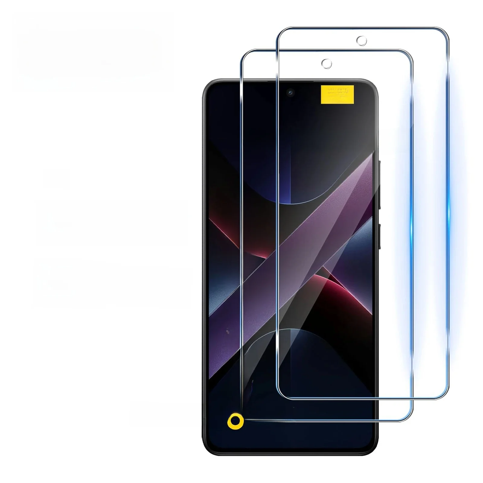 Ochraniacz ekranu dla Xiaomi POCO X7 Pro 6,67 cala Szkło hartowane HD Crystal Mica 9H Etui odporne na zarysowania Przyjazne przezroczyste — 2